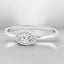 0.30 ctw Marquise Lab Grown Diamond Halo Ring in 14kt White Gold