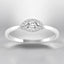 0.30 ctw Marquise Lab Grown Diamond Halo Ring in 14kt White Gold