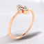 0.21 ctw Round Lab Grown Diamond Cluster Ring in 14kt Rose Gold