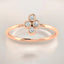 0.21 ctw Round Lab Grown Diamond Cluster Ring in 14kt Rose Gold