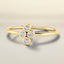 0.21 ctw Round Lab Grown Diamond Cluster Ring in 14kt Yellow Gold