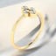 0.21 ctw Round Lab Grown Diamond Cluster Ring in 14kt Yellow Gold