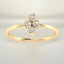 0.21 ctw Round Lab Grown Diamond Cluster Ring in 14kt Yellow Gold