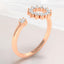 0.21 ctw Round Lab Grown Diamond Circle Ring in 14kt Rose Gold