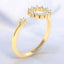 0.21 ctw Round Lab Grown Diamond Circle Ring in 14kt Yellow Gold