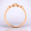 0.46 ctw Round Bezel Set Lab Grown Diamond Fashion Ring in 14kt Rose Gold