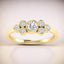 0.46 ctw Round Bezel Set Lab Grown Diamond Fashion Ring in 14kt Yellow Gold