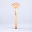 0.53 ctw Baguette and Round Lab Grown Diamond Ring in 14kt Rose Gold