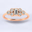 0.53 ctw Baguette and Round Lab Grown Diamond Ring in 14kt Rose Gold