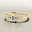 0.53 ctw Baguette and Round Lab Grown Diamond Ring in 14kt Yellow Gold