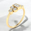 0.53 ctw Baguette and Round Lab Grown Diamond Ring in 14kt Yellow Gold