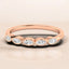 0.25 ctw Marquise Shaped Lab Grown Diamond Ring in 14kt Rose Gold