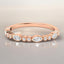 0.30 ctw Round and Marquise Lab Grown Diamond Band in 14kt Rose Gold