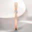 0.30 ctw Round and Marquise Lab Grown Diamond Band in 14kt Rose Gold