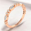 0.30 ctw Round and Marquise Lab Grown Diamond Band in 14kt Rose Gold