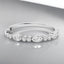 0.30 ctw Round and Marquise Lab Grown Diamond Band in 14kt White Gold