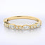 0.30 ctw Round and Marquise Lab Grown Diamond Band in 14kt Yellow Gold