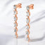 2.20 ctw Multi-Shape Lab Grown Diamond Dangle Earrings in 14kt Rose Gold