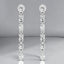 2.20 ctw Multi-Shape Lab Grown Diamond Dangle Earrings in 14kt White Gold