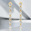 2.20 ctw Multi-Shape Lab Grown Diamond Dangle Earrings in 14kt Yellow Gold