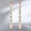 3.60 ctw Marquise Lab Grown Diamond Inside/Outside Hoops in 14kt Rose Gold