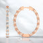 3.60 ctw Marquise Lab Grown Diamond Inside/Outside Hoops in 14kt Rose Gold