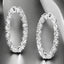 3.60 ctw Marquise Lab Grown Diamond Inside/Outside Hoops in 14kt White Gold