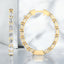 3.60 ctw Marquise Lab Grown Diamond Inside/Outside Hoops in 14kt Yellow Gold