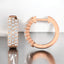 1.00 ctw Round Lab Grown Diamond Pavé Hoop Earrings in 14kt Rose Gold