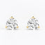 Round Lab Grown Diamond Martini Stud Earrings in 14kt Yellow Gold