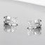 Princess Cut Lab Grown Diamond Studs in 14kt White Gold