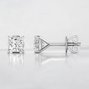 Princess Cut Lab Grown Diamond Studs in 14kt White Gold