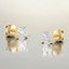 Princess Cut Lab Grown Diamond Studs in 14kt Yellow Gold