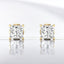 Princess Cut Lab Grown Diamond Studs in 14kt Yellow Gold