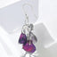 Purple Baroque Pearl Earrings in 925 Sterling Silver