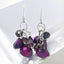 Purple Baroque Pearl Earrings in 925 Sterling Silver