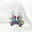 Purple Cultured Pearl Earrings in 925 Sterling Silver