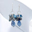 Dark Blue Keshi Pearl Earrings in 925 Sterling Silver