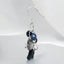 Black Cultured Keshi Pearl Earrings in 925 Sterling Silver