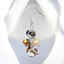 Chocolate Pearl and Crystal Bead Earrings in 925 Sterling Silver