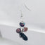 Cultured Cranberry Pearl Earrings in 925 Sterling Silver