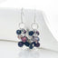 Cultured Cranberry Pearl Earrings in 925 Sterling Silver