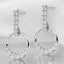 0.37 ctw Round Lab Grown Diamond Circle Drop Earrings in 14kt White Gold