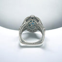 London Blue Topaz and Sky Blue Topaz Ring in 925 Sterling Silver
