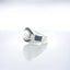 White Agate and Black Spinel Ring in 925 Sterling Silver