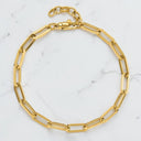 4.5 mm Paperclip Link Bracelet in 14kt Yellow Gold