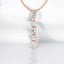 2.00 ctw Multi-Shape Lab Grown Diamond Drop Pendant in 14kt Rose Gold