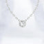 Round Bezel Set Lab Grown Diamond Solitaire Pendant in 14kt White Gold