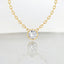 Round Bezel Set Lab Grown Diamond Solitaire Pendant in 14kt Yellow Gold