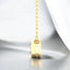 Emerald Cut Lab Grown Diamond Bezel Set Solitaire Pendant in 14kt Yellow Gold